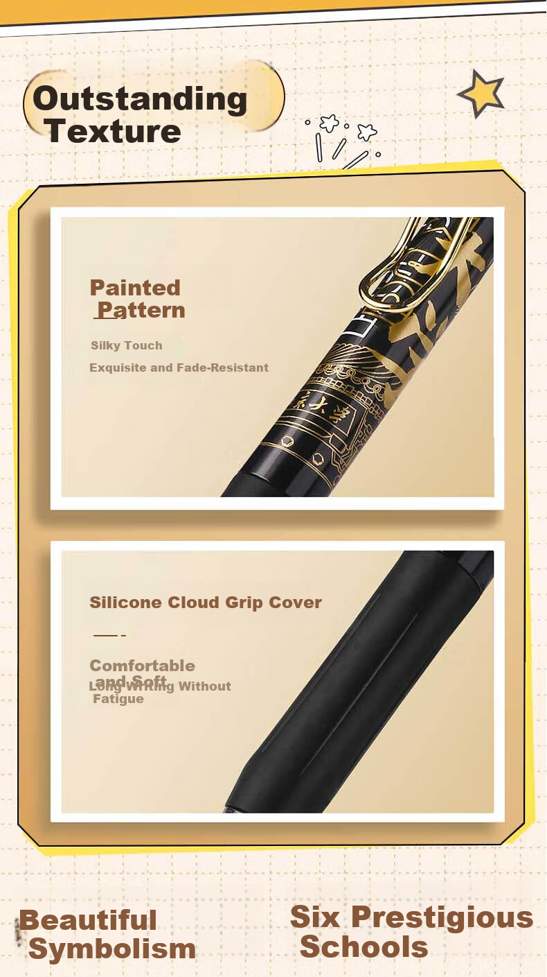 University Appointment Neutral Pen Student Prize Blind Box Pen Inspirational Stationery Gift for Middle and High School Students Tsinghua Peking University Famous School Retractable Pen 8
