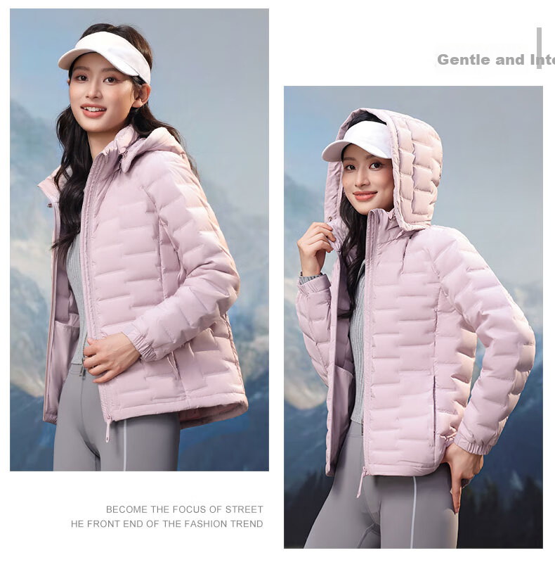 YAYA Lightweight Down Jacket Women 2025 Autumn Winter New Casual Versatile Short Hooded Comfortable Warm Duck Down Coat 14