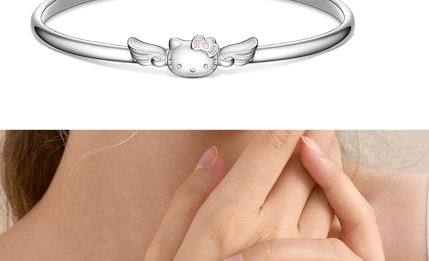 ChaoSeHui Sanrio Hello Kitty Bracelet for Girls Children's Bangle Birthday Gift for Girlfriend Qixi Festival 6155 14