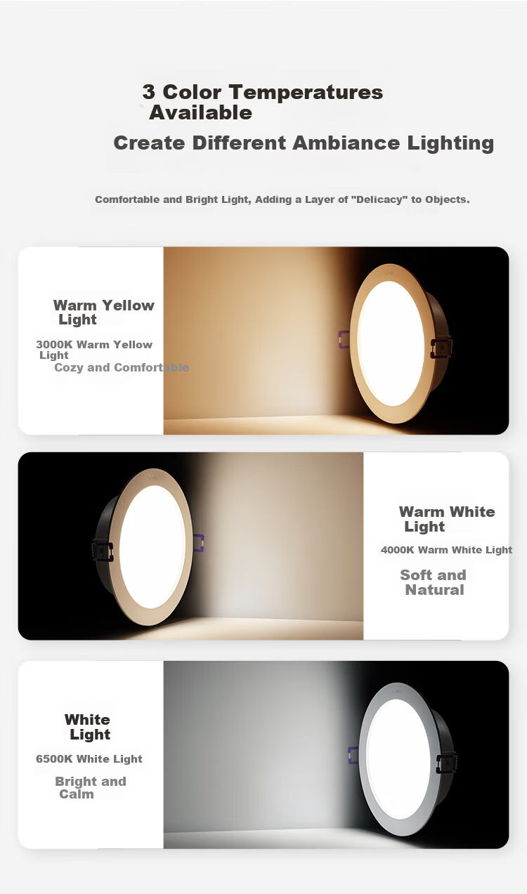 BULL TL04 Embedded Downlight MT-L011A-AS Ultra-thin 11W 5-inch White Light 6500K Opening 110-125mm 7