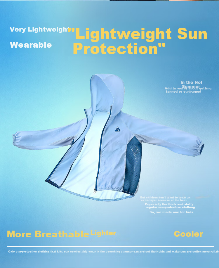Balabala Kids Sun Protection Jacket Boys Girls Baby Lightweight Breathable Summer 2026 UPF100+ Parent-Child Matching 3