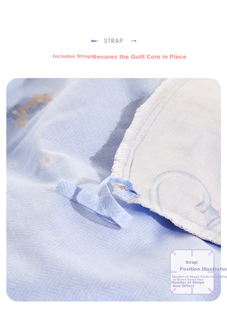 Luolai Children's 3-Piece Set Baby A-Class 100% Combed Cotton Kindergarten Pure Cotton Quilt Cover Bed Sheet Pillowcase 120*150cm 11