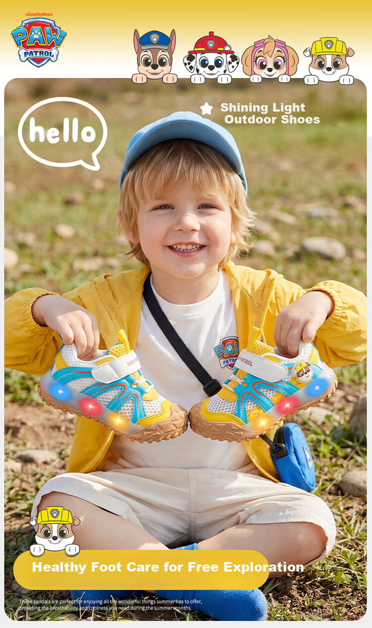 PAW PATROL Mesh Breathable Casual Shoes Soft Sole Versatile 2026 Summer New Kids Boys Girls Velcro Sports Sandals 1
