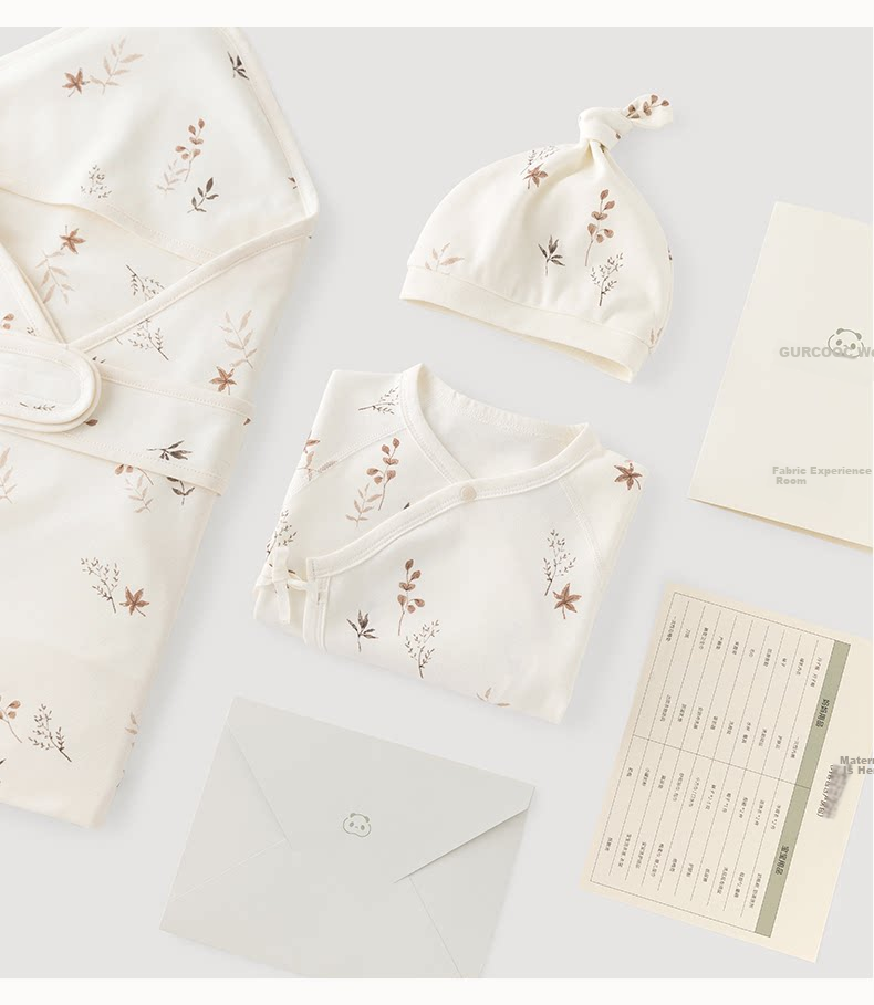Guaiqi Bear Maternity Gift - Newborn Baby Romper Spring Autumn Jumpsuit Summer Thin Gift Box - Member Discount 18