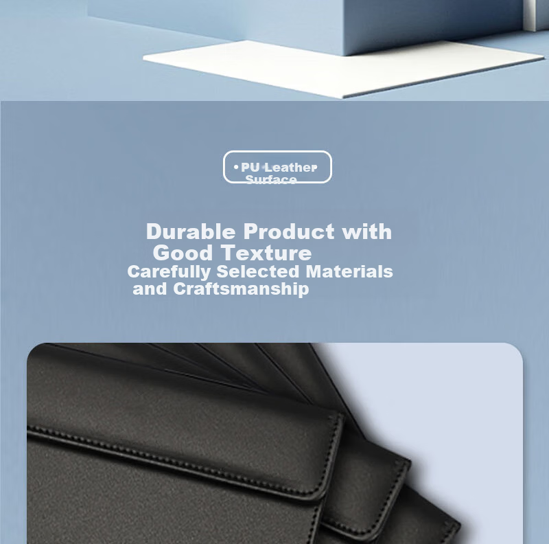 Xutong A4 Magnetic Leather Meeting Clipboard Magnetic File Folder Business Writing Clipboard Report Folder Office Meeting Pad Report Folder with 2-Hole Cup Holder 2