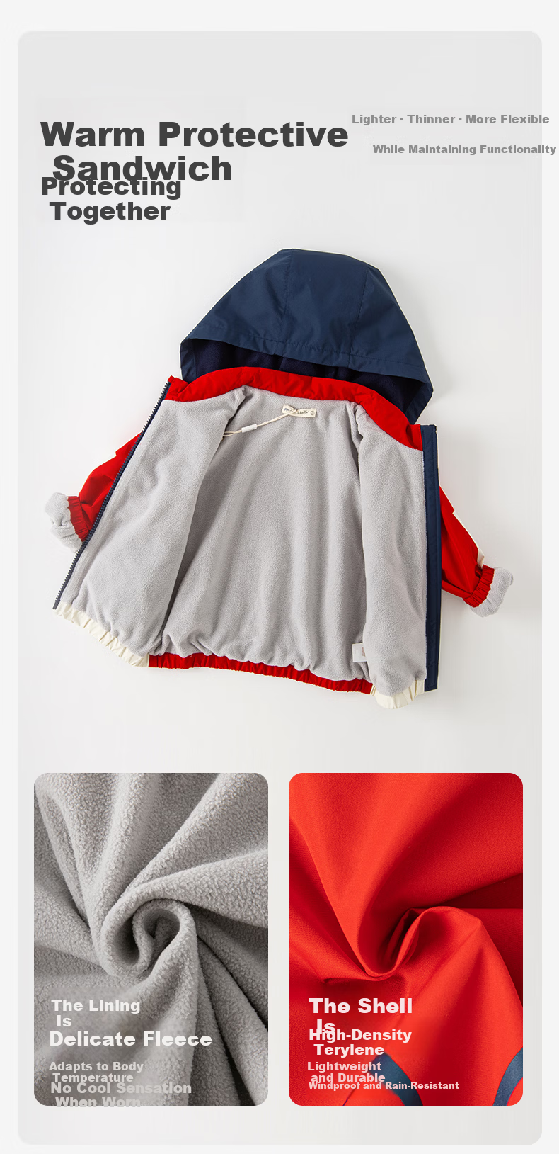 DAVE & BELLA Boys' New Year Jacket Toddler Baby Autumn Winter Stylish Red Kids' Clothing 2
