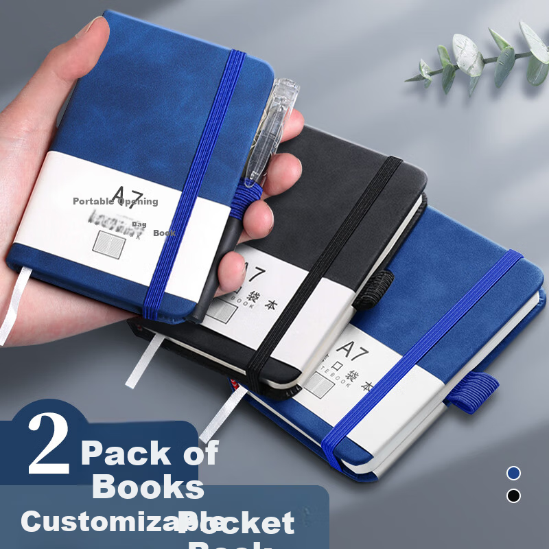 Xinsida 5-Pack A7 Pocket Notebooks Mini Portable Memo Pads Work Record Pocket-Sized Word Quick Notes Diary 1
