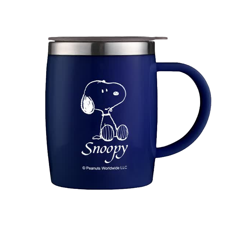 SNOOPY Insulated Stainless Steel Thermos Water Bottle for Men Women Couples Office Coffee Mug Large Capacity Drinking Cup for Students