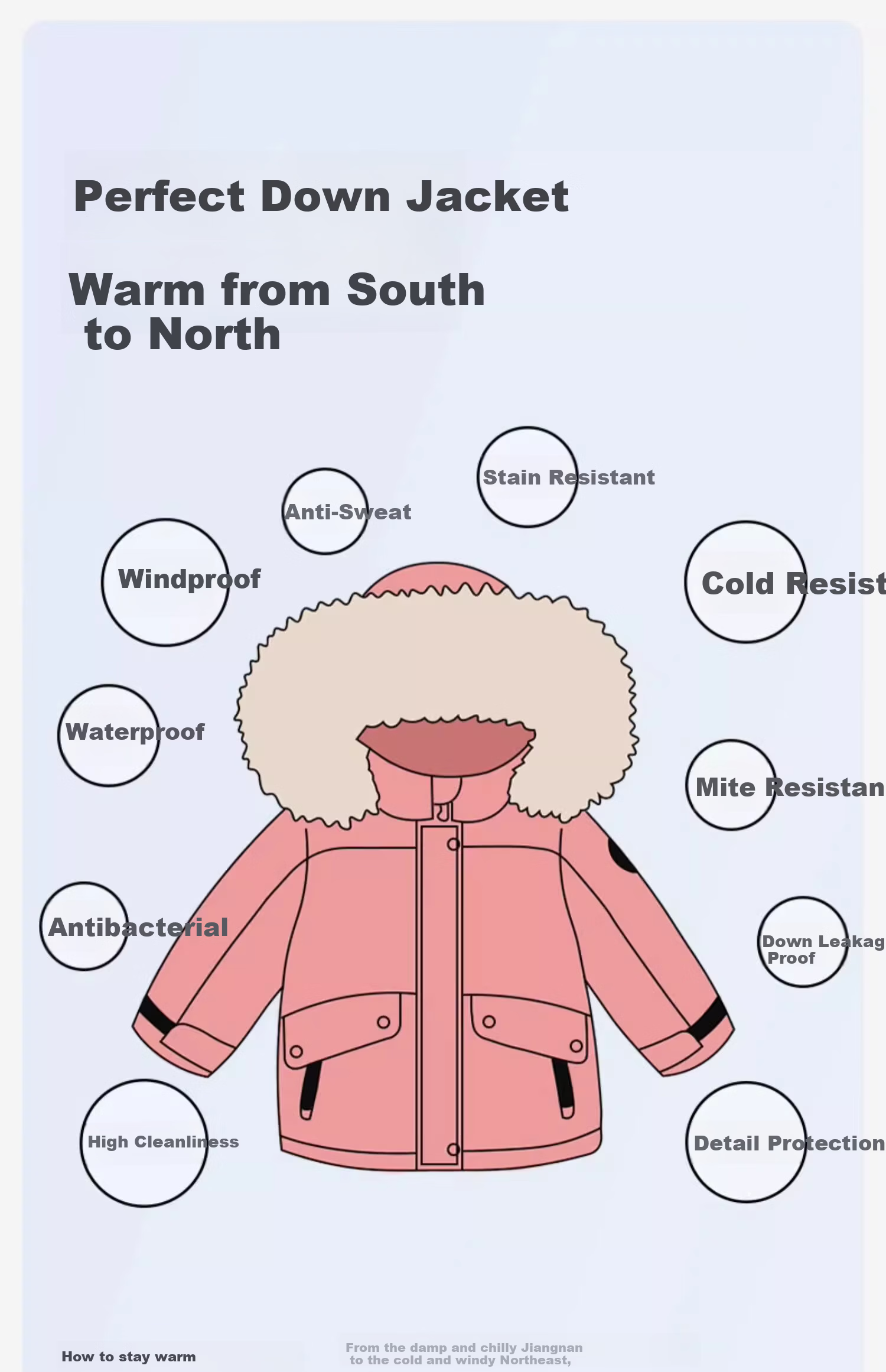 DAVE & BELLA Pompom Down Kids' Warm Winter Jacket Boys and Girls Baby Outerwear 3