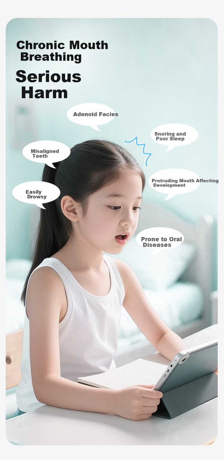 Livex Kids Mouth Breathing Correction Strap Anti-Snoring Sleep Mouth Closer Adenoid Hypertrophy Face Slimming Mask Band 2