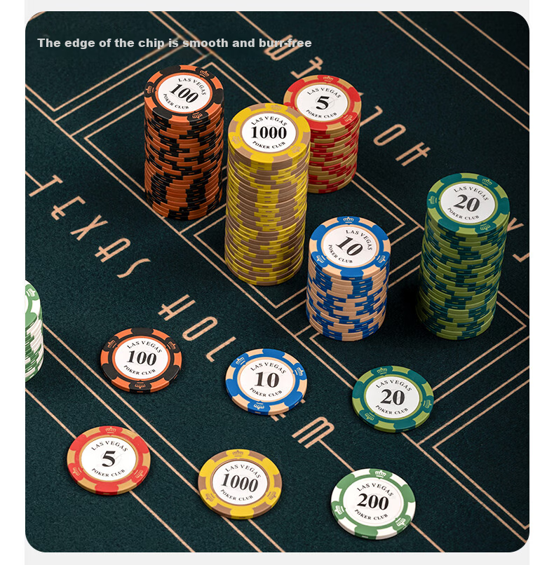 BR Poker Chips High-End Custom Score Tokens Cards Mahjong Machine Chips 100 Pieces 13