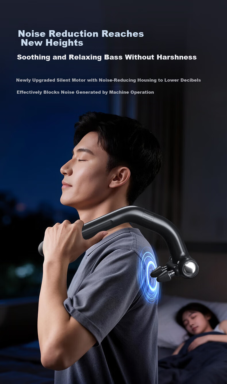 LI-NING Professional Fascia Gun Massager for Shoulders, Neck, Waist, and Back - Deep Muscle Massage Device, Ideal Gift for Parents, Valentine's Day, Qixi Festival, Birthday, Boyfriend, and Girlfriend 19