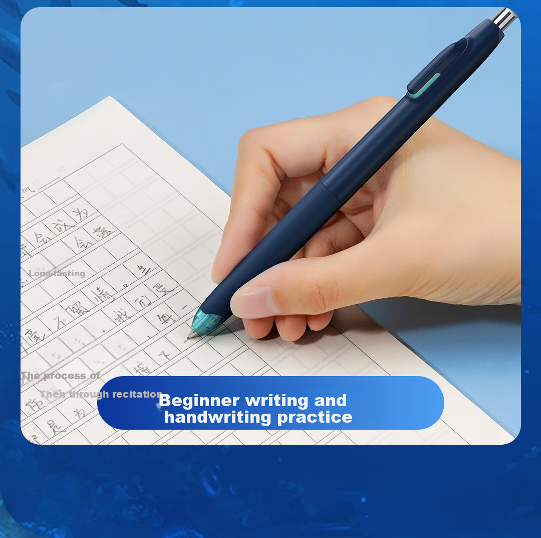 Dianshi Deep Sea Capsule Five-Piece Neutral Pen Study Set Black Pen 0.5mm Limited Click Rotating Neutral Pen Mechanical Pencil Student Practice Writing Back to School Essential 390E 8