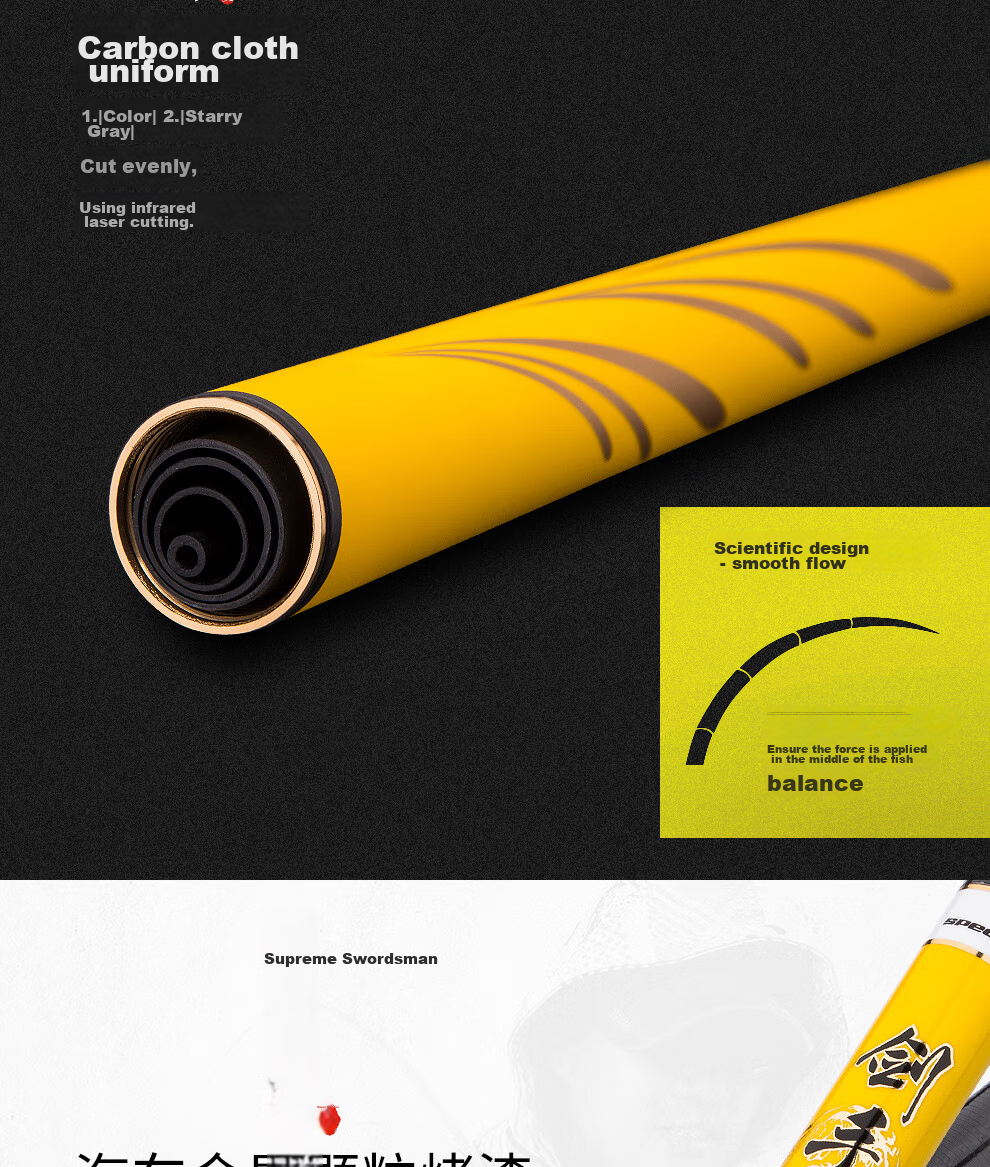GW Fishing Rod Jian Shou Zhen Xun 7.2 Meters Strong And Durable 28-Section All-Purpose Big Fish Rod Ultra-Light Ultra-Hard High Carbon Steel Platform Fishing Rod 9