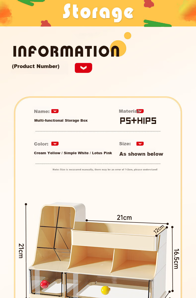 OLA XIANG Desktop Storage Box Drawer Large Capacity Office Stationery Notebook Organizer Multifunctional Slant Pen Holder 5
