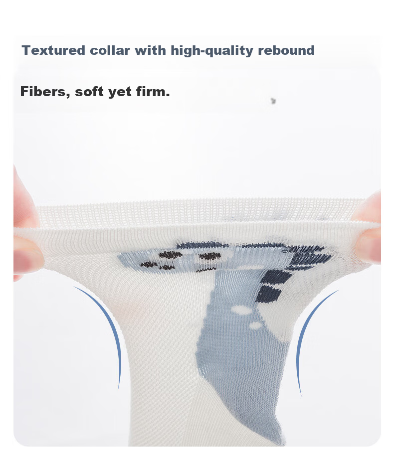 Six Finger Mouse Boys Children's Socks Baby Spring Summer Thin Breathable Mid-Calf Cotton Sports Socks for Kids 4