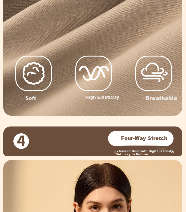 GRACEWELL Shaping Thermal Body Shaping Vest Abdomen Control Push-Up Bra-Free Brushed Anti-Static Mocha Brown M 10