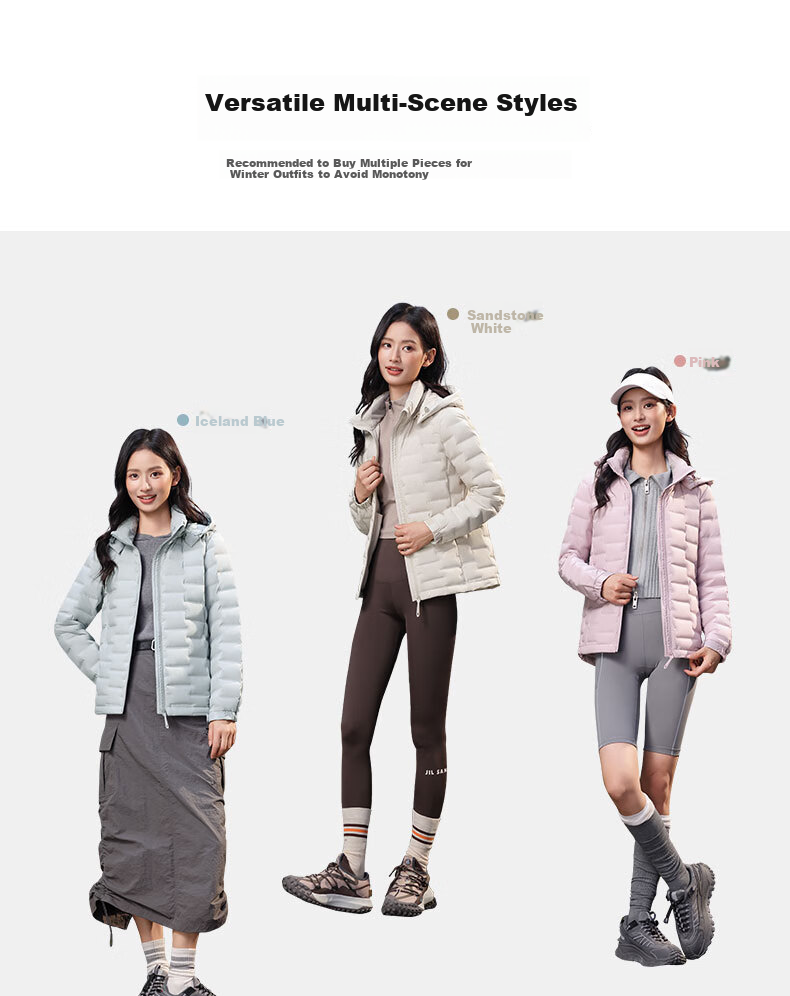 YAYA Lightweight Down Jacket Women 2025 Autumn Winter New Casual Versatile Short Hooded Comfortable Warm Duck Down Coat 4