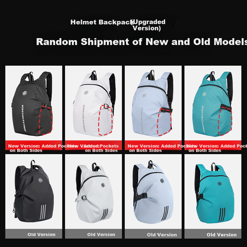 STAR FIELD KNIGHT Motorcycle Riding Helmet Bag Backpack Multifunctional Large Capacity Water-Resistant Travel Full-Face Helmet Shoulder Bag Knight Gear 3