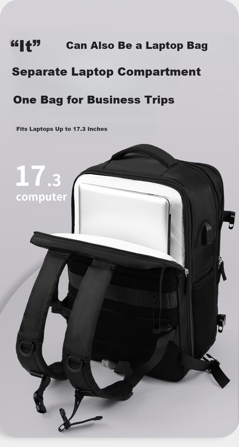 Warrior Men's Backpack, Large Capacity, Short-Distance Business Trip Travel Bag, Dry And Wet Separation, Carry-On Luggage, Schoolbag 12