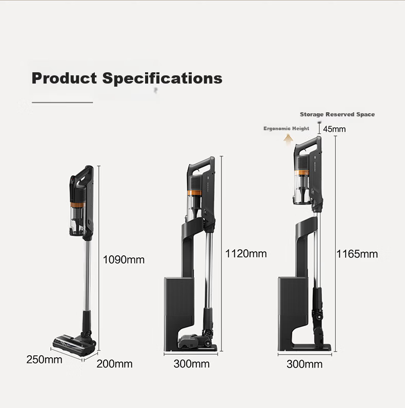 Haier Vacuum Cleaner with Self-Dust Collection Base HF3 Home Handheld Wireless High Suction Dust Collector Green Light Mite Removal Hair Anti-Tangle Holiday Gift HSC-SA301D 27