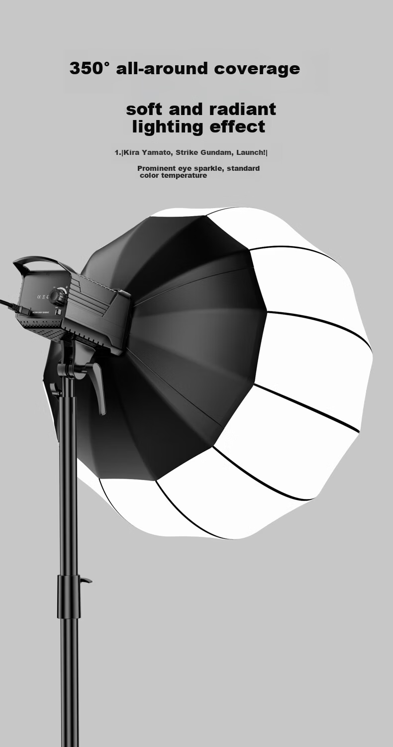 Samtogo 65cm Spherical Lantern Softbox Bowens Mount Portable Professional Photo Studio Live Fill Light Accessory Portable Round Flash Spherical Softbox 4