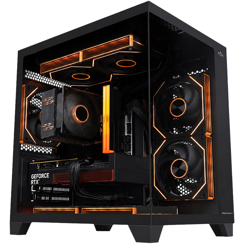Huichuan AMD Ryzen 5 9600X RTX 5060 Ti 16GB 1TB Gaming Desktop AI Design PC Assembled Computer Delta Edition