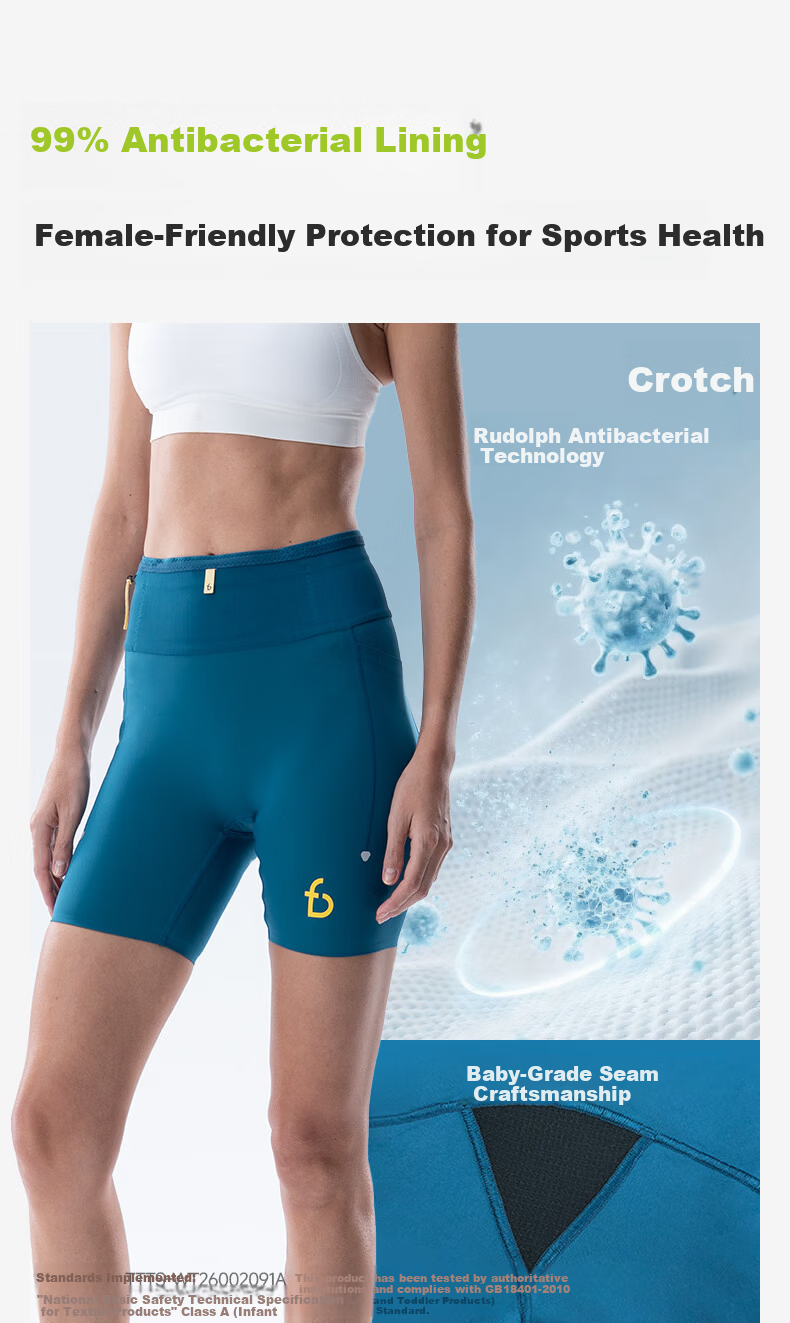 Feibit Kangaroo Pants 4.0 | Women's Running Compression Shorts Quick-Dry Breathable Moisture-Wicking Marathon Summer Shorts 6