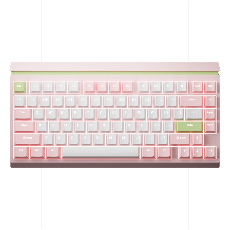 AUSDOM U75 Custom Mechanical Keyboard Wired/Wireless/Bluetooth Tri-Mode Hot-Swappable 75-Key Gasket Structure RGB Gray HIFI Golden Taurus Switches for Gaming and Office