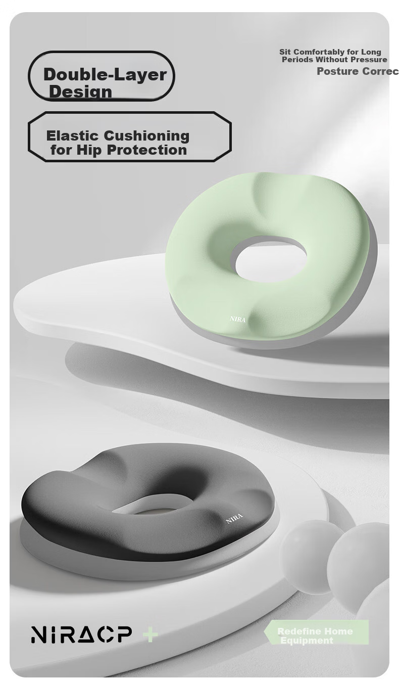 Nila Maternity Cushion Postpartum Perineal Tear Relief Hollow Pressure-Reducing Hemorrhoid Chair Seat Cushion for Natural Birth 1