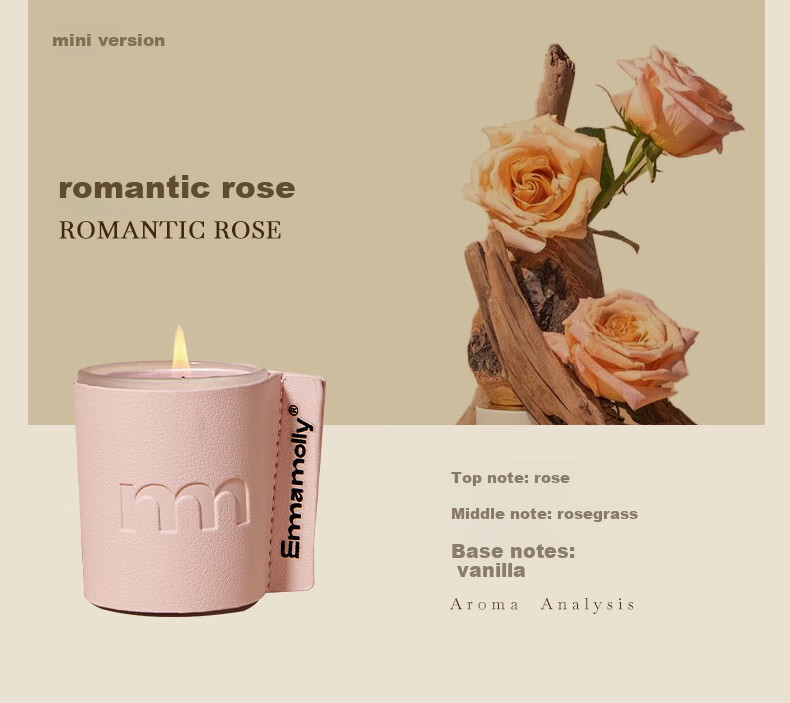 Emma Molly Emotional Confession Aromatherapy Candle 60g Bedroom Bathroom Fragrance Birthday New Year Niche Gift Practical for Women 20
