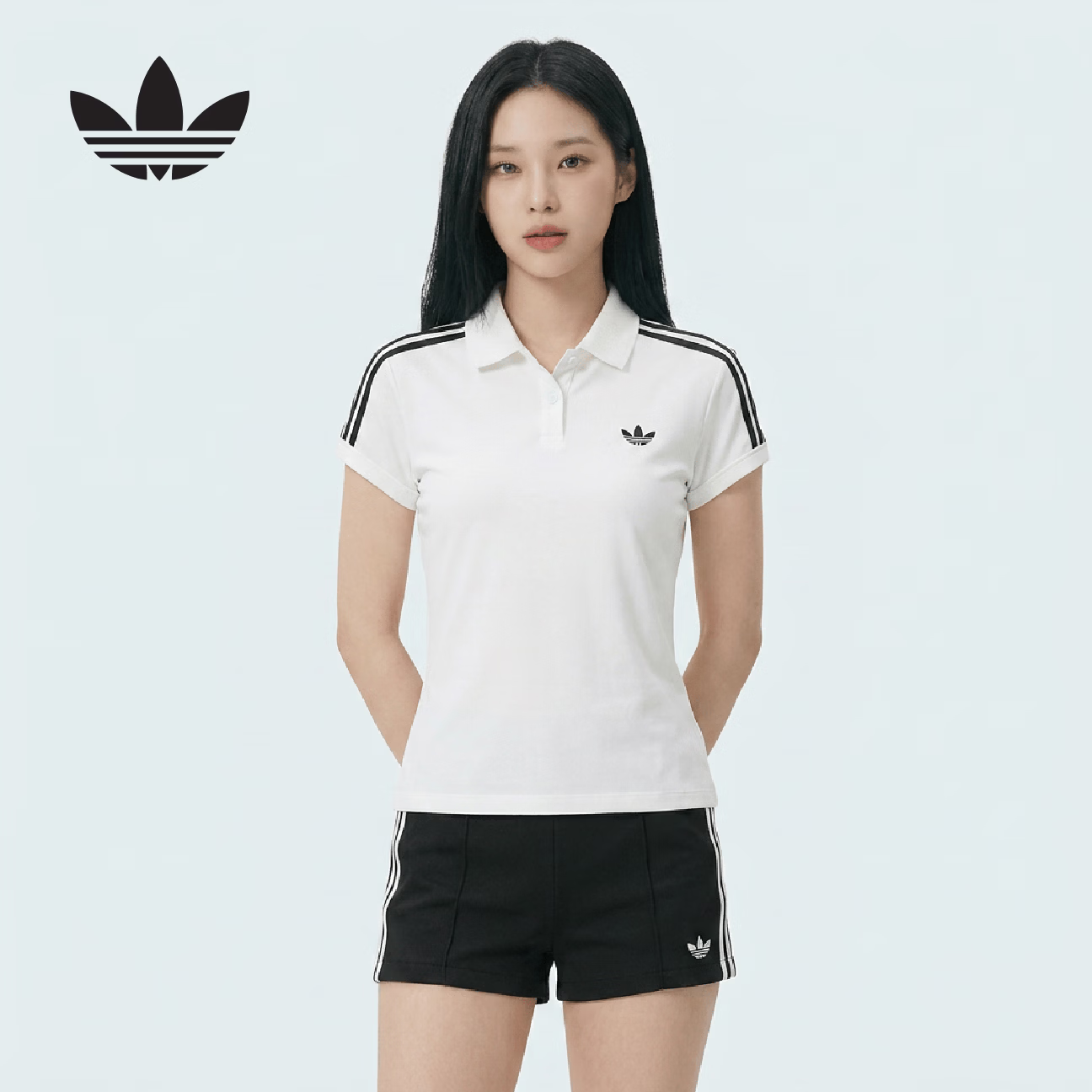 Adidas Originals Women's 3S POLO Short Sleeve Polo KD3697 White S 1
