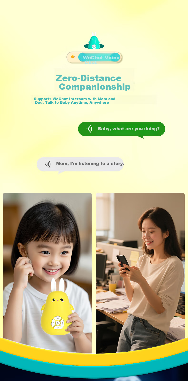 Wenquxing Story Machine AI Early Education Smart Rabbit Birthday Gift 0-6 Years Enlightenment Large Model Nursery Rhymes Stories Songs Wonderful Encyclopedia Smurfs Z2D 16