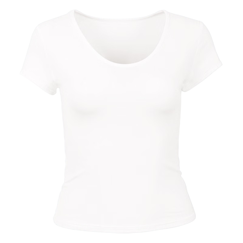 Herbal Original Slim Fit T-Shirt for Women, Waist-Slimming, Breathable, Quick-Dry, High Elasticity Yoga Fitness Training Running Top Shirt