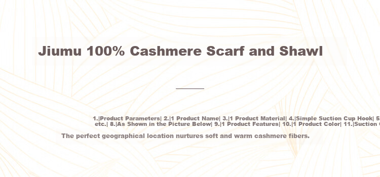 JIUMU 100% Cashmere Scarf for Women Warm Shawl Air Conditioning Cape Birthday Gift for Mom and Girls Gift Box Set 2