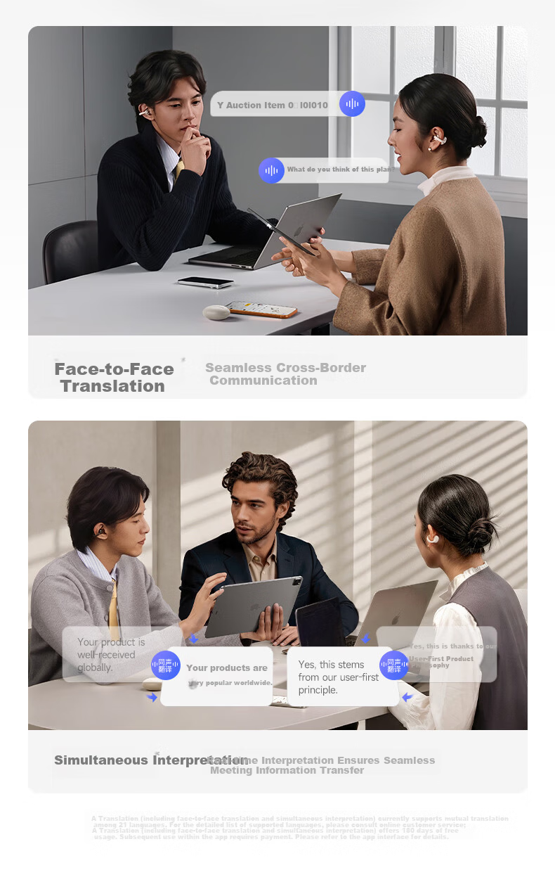BASEUS [New Product | Exclusive First Release] MC2 Comfortable Ear Clip Bluetooth Headphones, Open-Style Non-In AI Translation Call Noise Reduction Sports Long Battery Life 2026 Latest Model 20