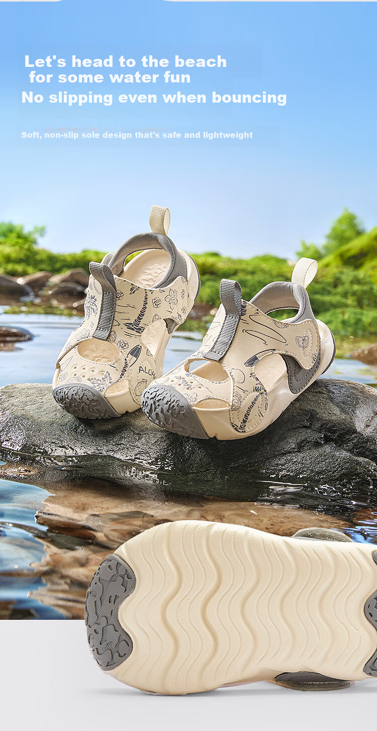 BALABALA Children's Shoes, Toddler Walking Shoes for Boys And Girls, Sandals, New Fashion Summer 2026, Outdoor Sports Shoes for Kids, Anti-Collision Toe Desig 3