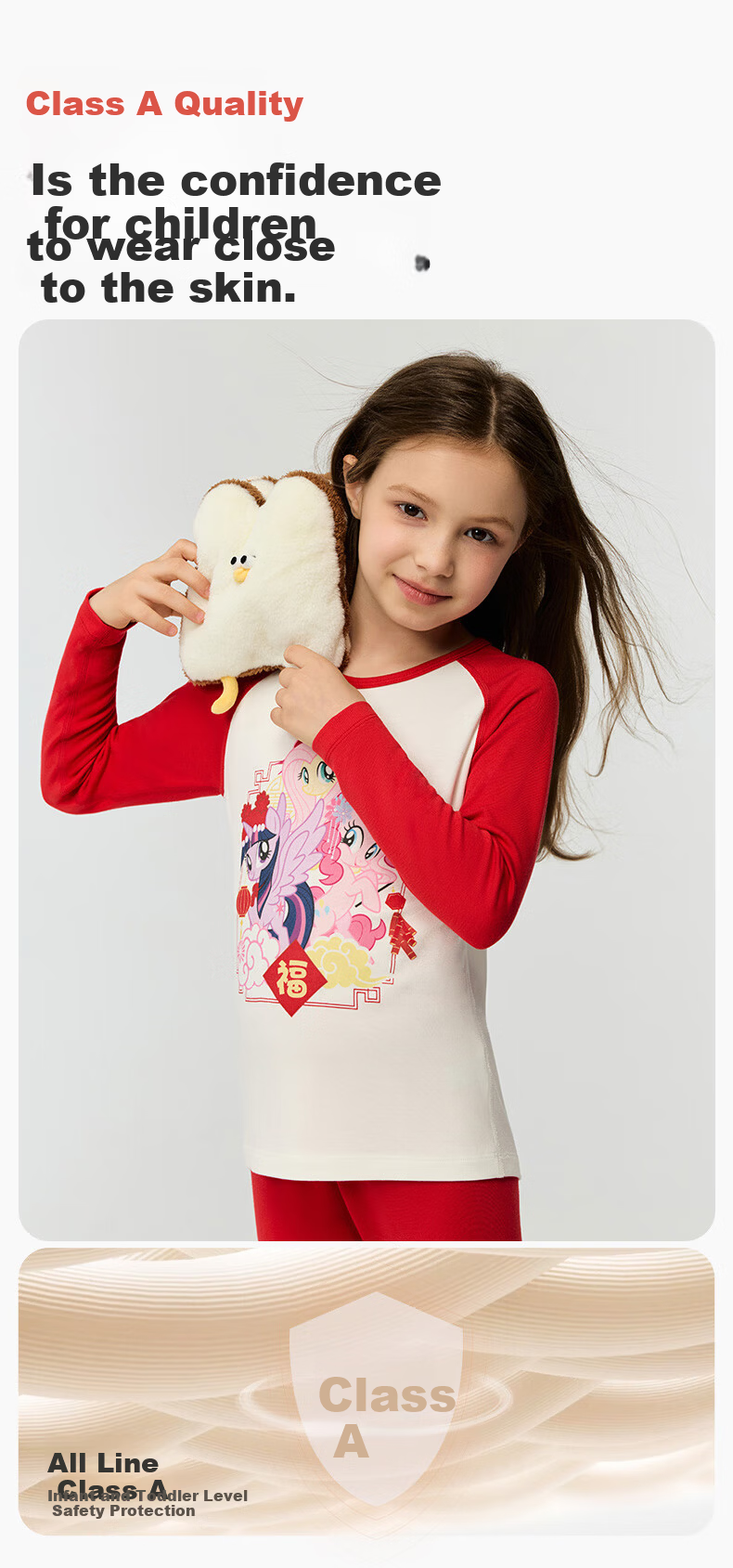 AIMER KIDS Boys Warm Thermal Underwear Set Year of the Horse Red Gift Box 100 9