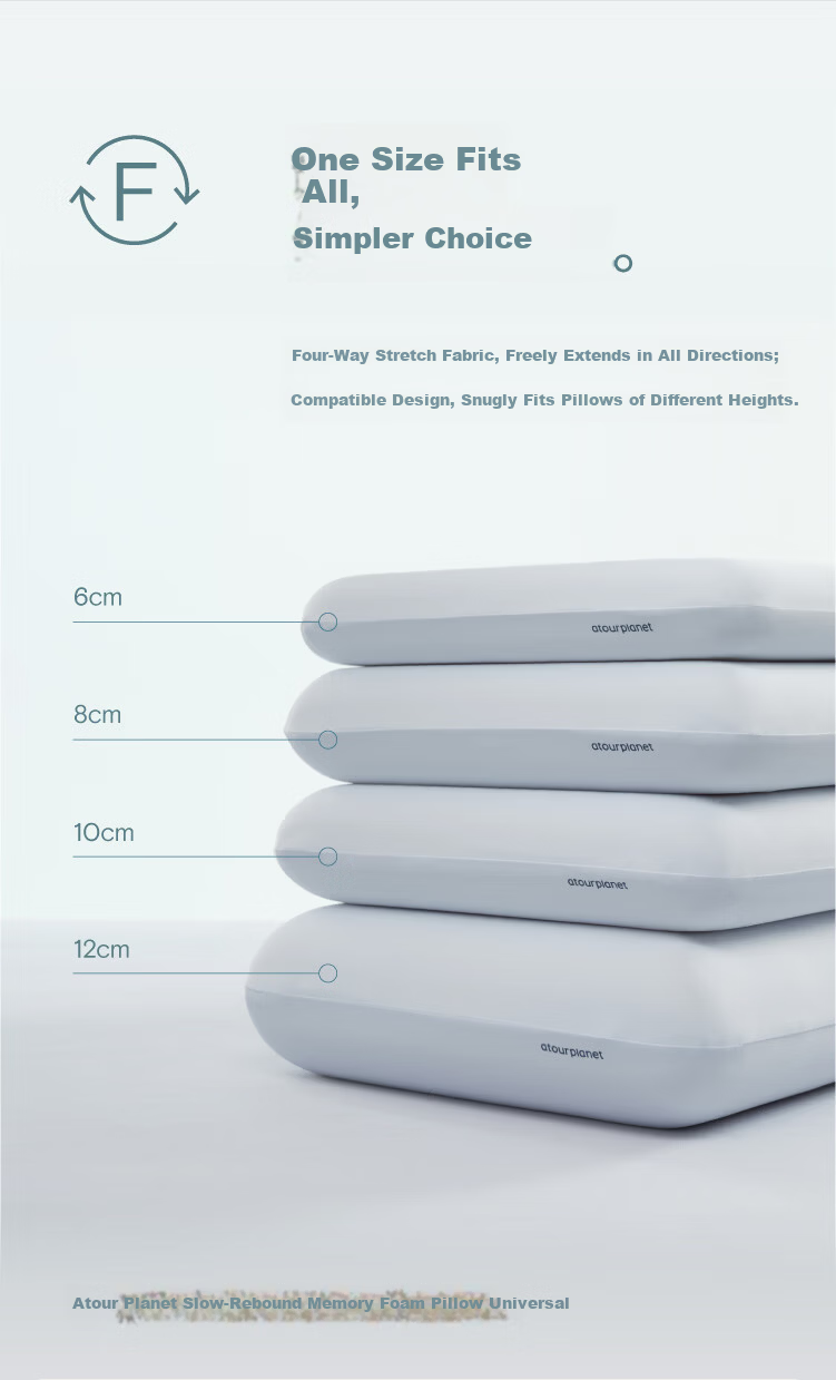 Atour Planet Natural Cooling Pillowcase Summer Breathable Sweat-Resistant Machine Washable All Sizes Light Gray Single Piece 2