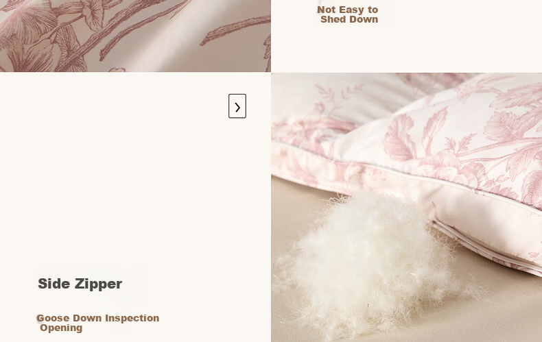 Mercury Home Textiles 95% White Goose Down Quilt Winter Thickened Double Bed Southern France Series 220×240cm 1100g 31