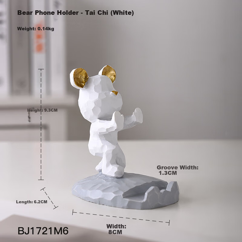 Youjialiangpin Strawberry Bear Phone And Tablet Stand, Office Desk Decoration, Cute Cartoon Style for Instagram 7