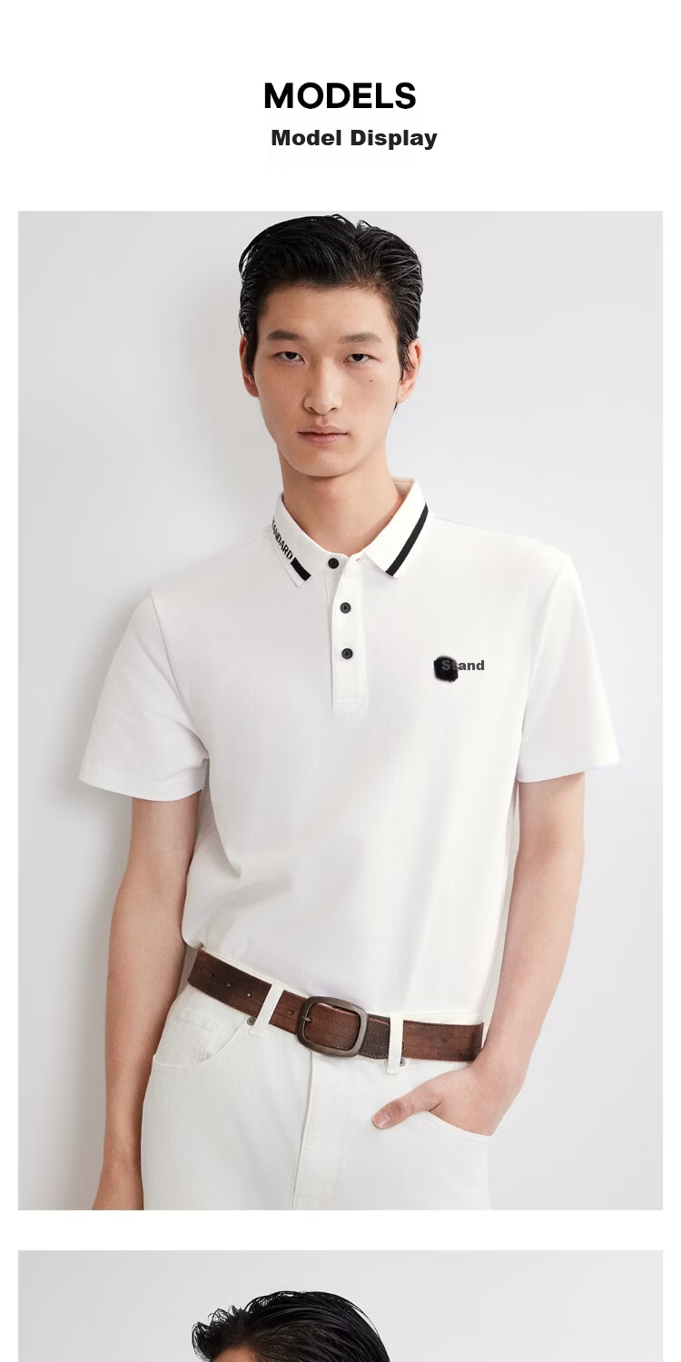 JACK&JONES Men's Spring Cool Feeling Polo Short Sleeve Trendy Casual Business Embroidered 226106026 10