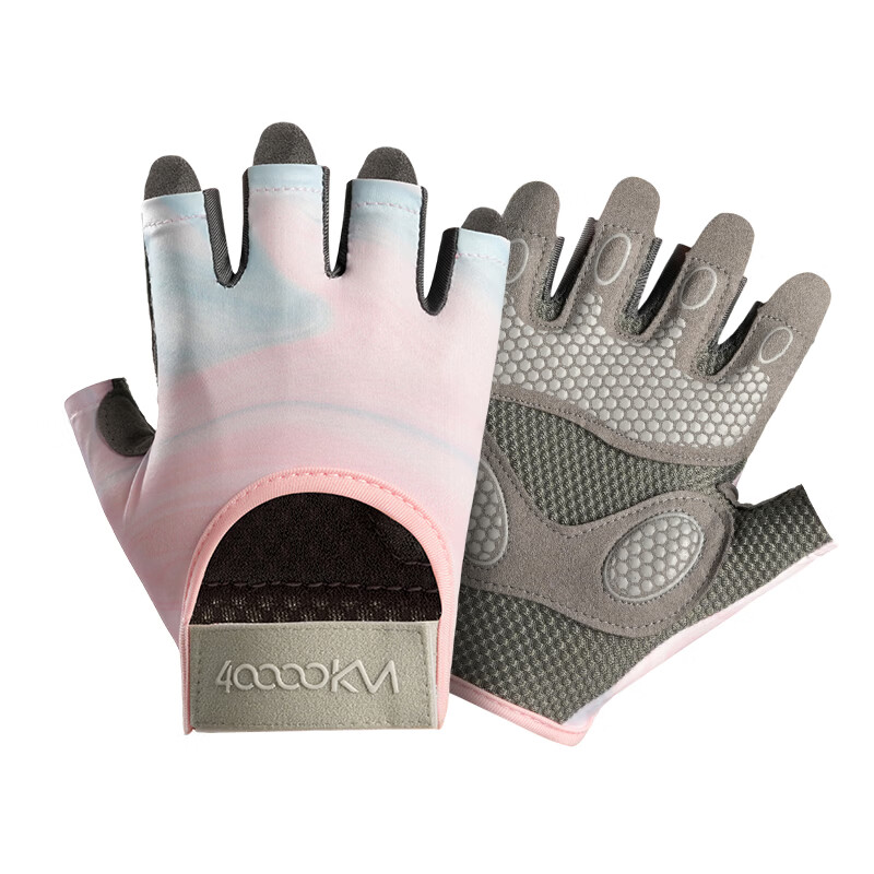40,000km Cycling Half-Finger Gloves Outdoor Fitness Non-Slip Breathable Shock-Absorbing Wear-Resistant Thin Half-Finger Anti-Blister Gloves Size S