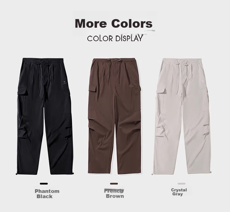 CAMEL [Dilraba Dilmurat Edition] Women's Outdoor Cargo Wide-Leg High-Waist Elastic Drawstring Jogger Pants 41