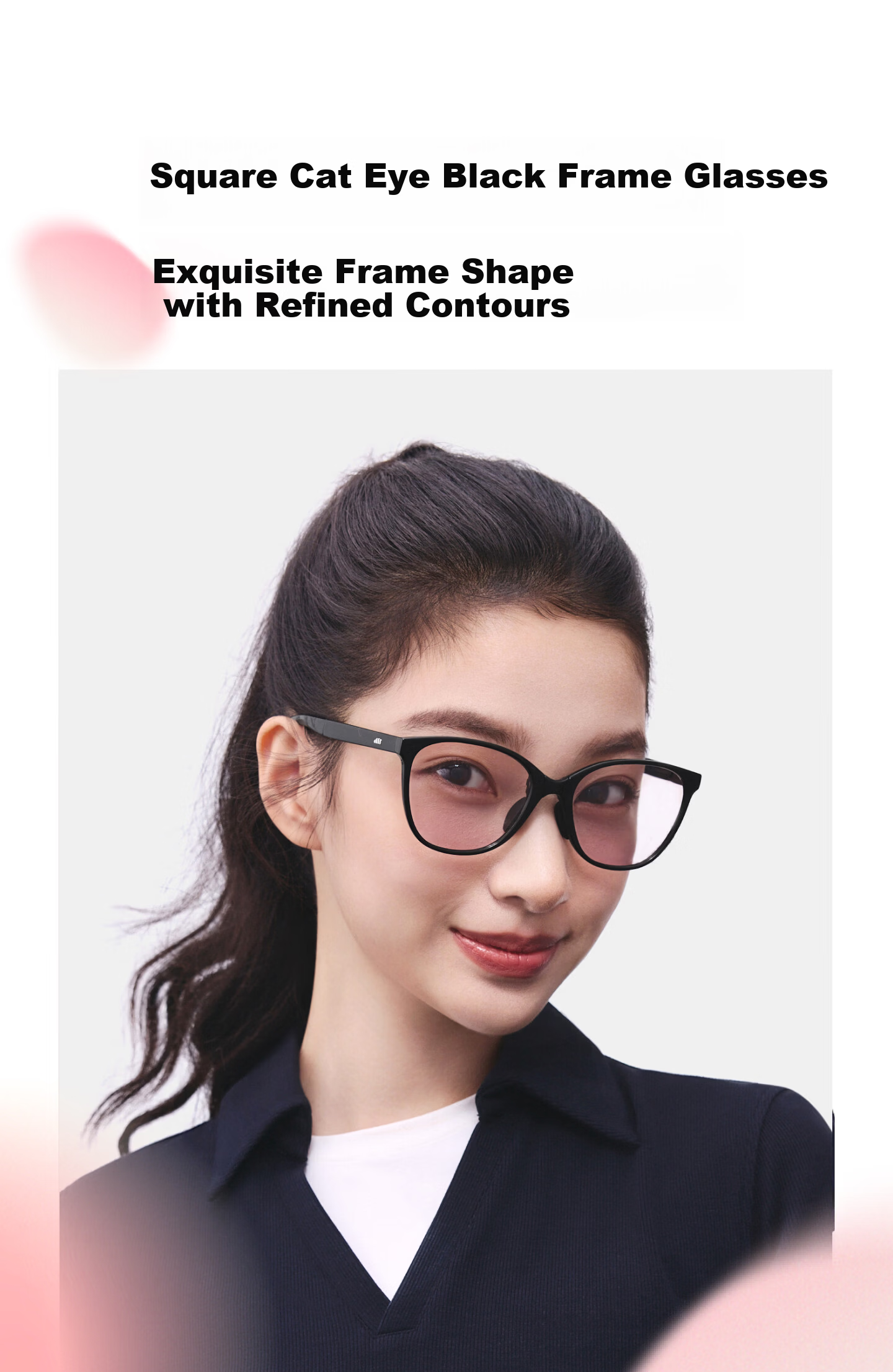 Beneunder Cat Eye Sunglasses for Women, Natural Look, Fashionable Sun Protection, UV Protection, Foldable Travel Sunglasses FD012 11