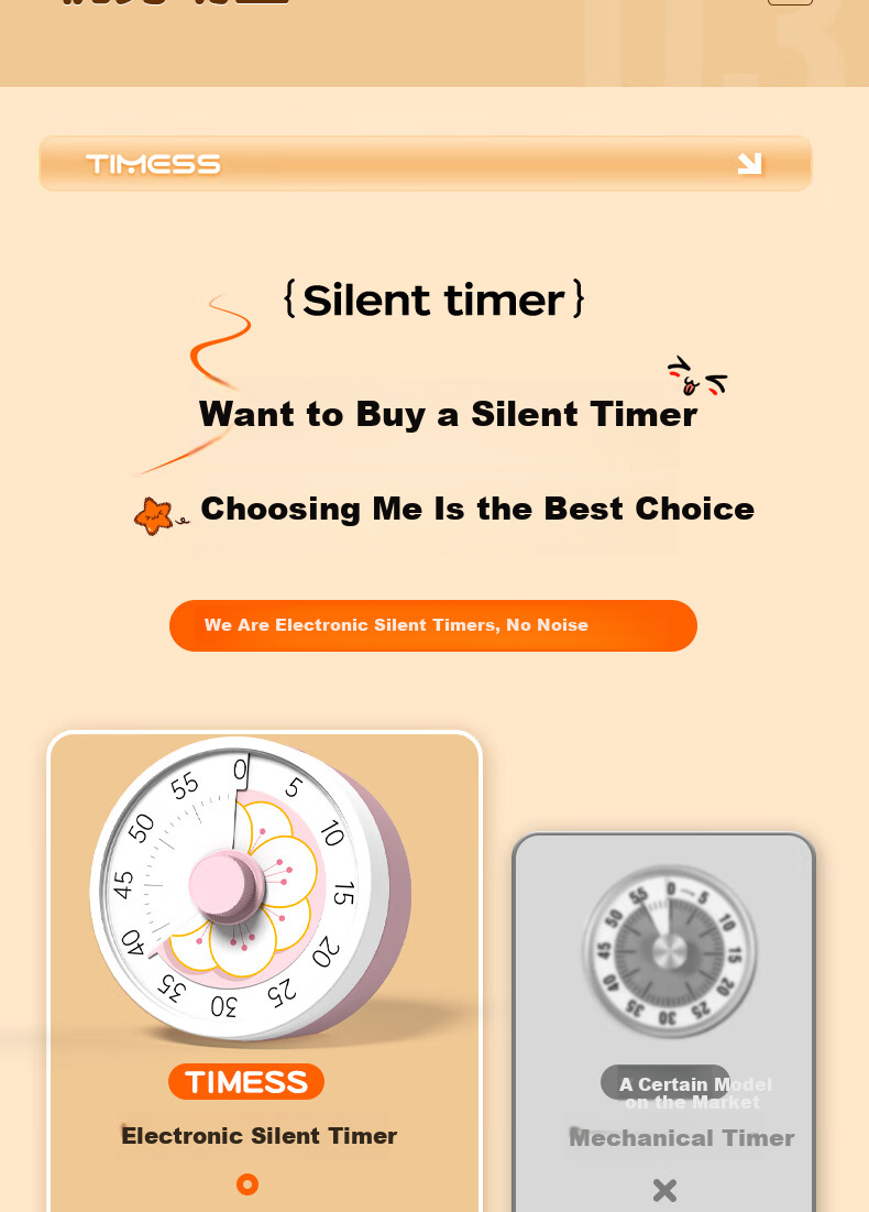 Timess Disney Collaboration Visual Timer, Back-To Student Time Management Tool, Kitchen Cooking Electronic Timer, Live Streaming Timer Gift 8
