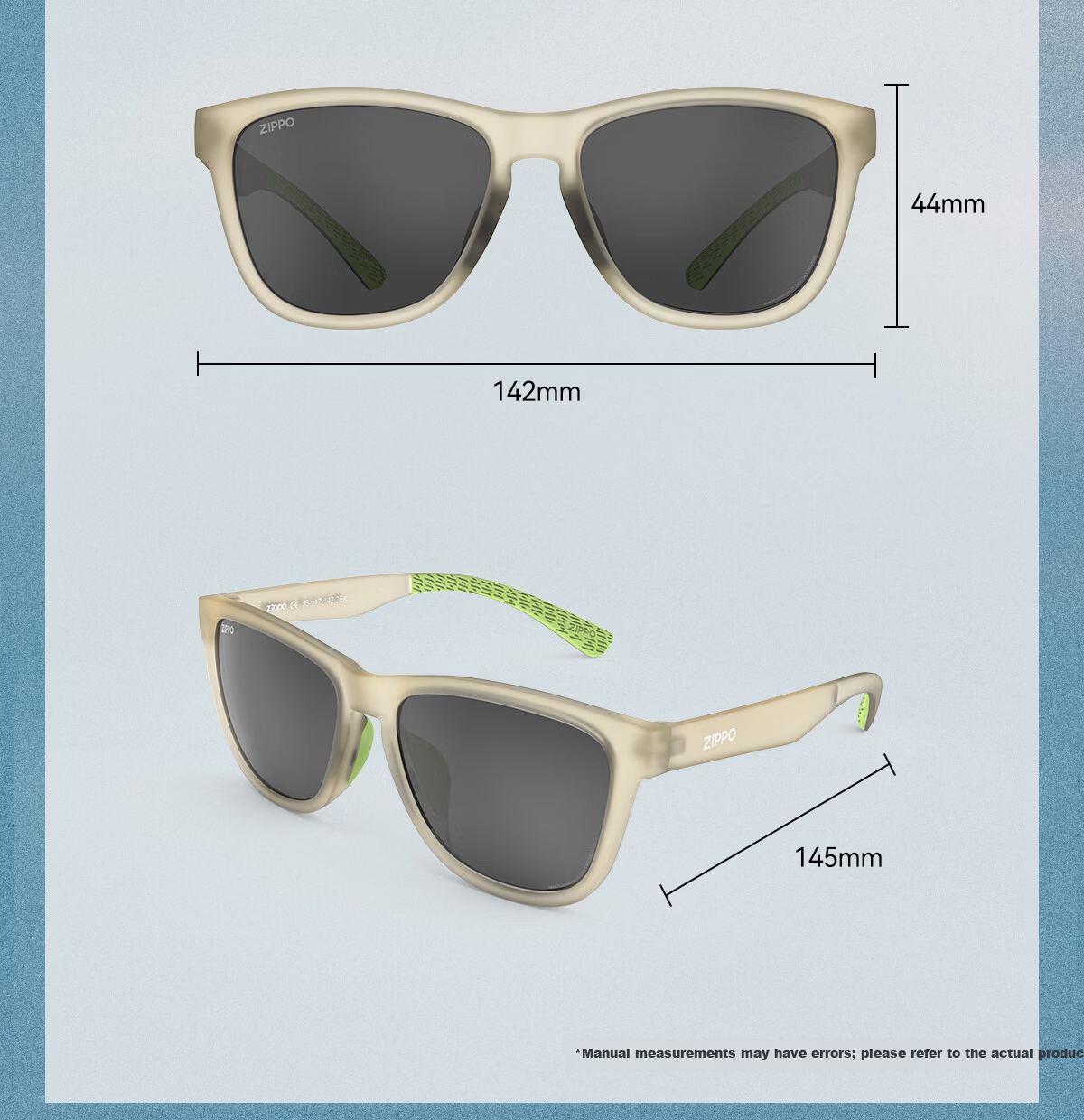 ZIPPO USA Lightweight Outdoor Photochromic Polarized Sunglasses Mountaineering Protective Day and Night UV Protection 75619C4-95 13