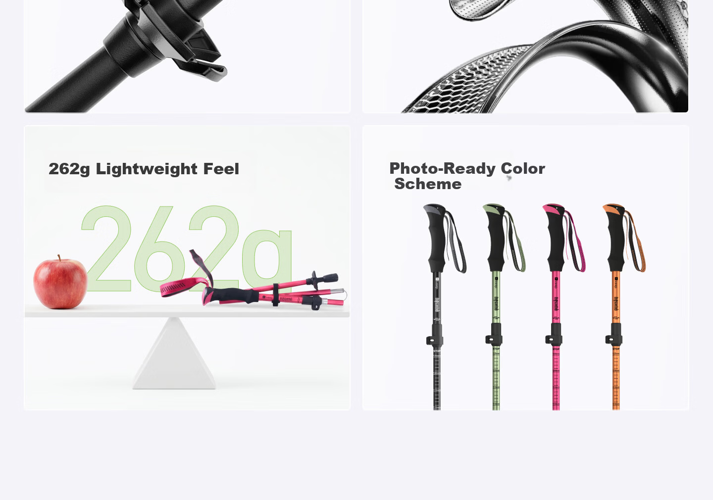 Keep Aluminum Alloy Trekking Pole for Children, Ultra-Light Telescopic Hiking Equipment, Portable Pressure-Resistant Walking Stick, Outdoor Cane 4