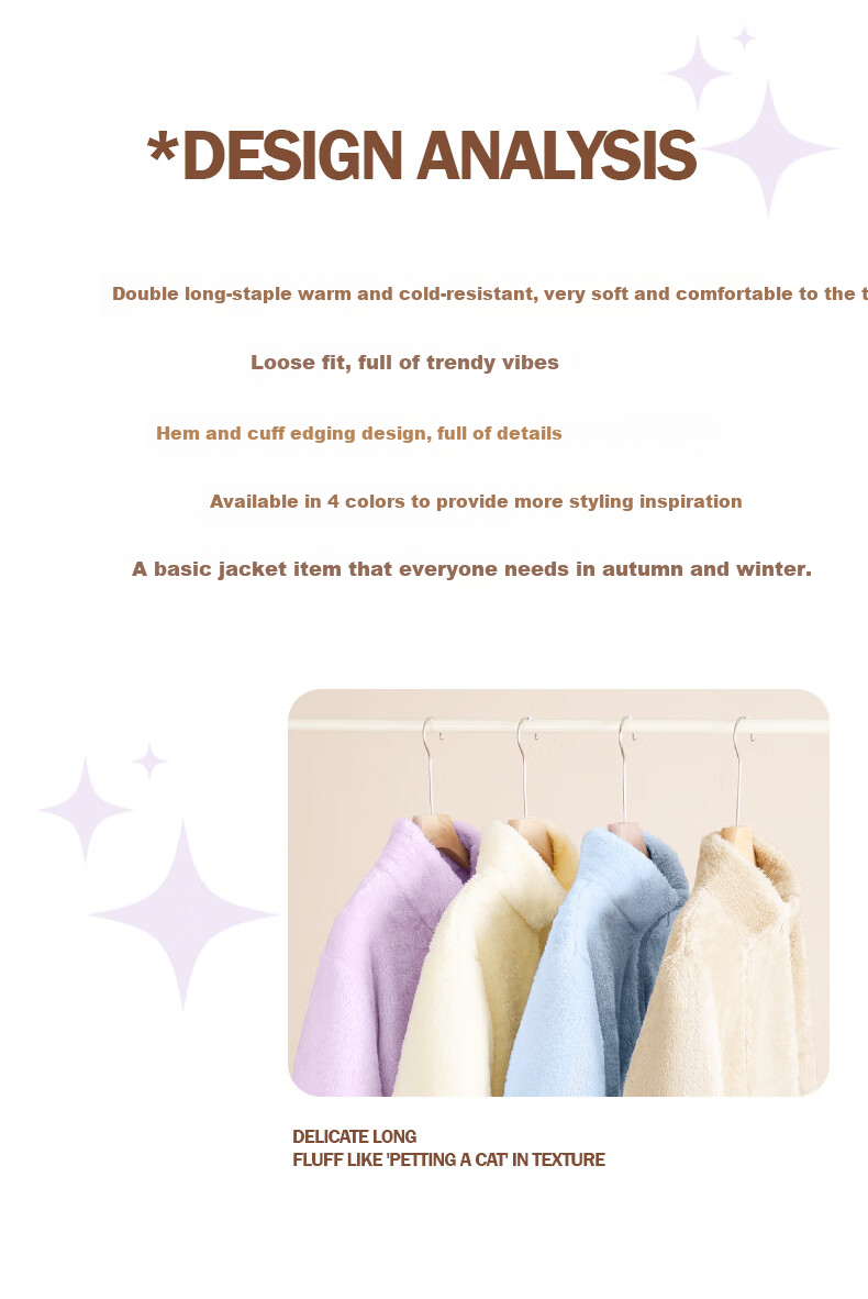 Jeanswest Women's Double-Sided Fleece Jacket Autumn Winter 2025 New Warm Coral Fleece Lined Thickened Coat 3