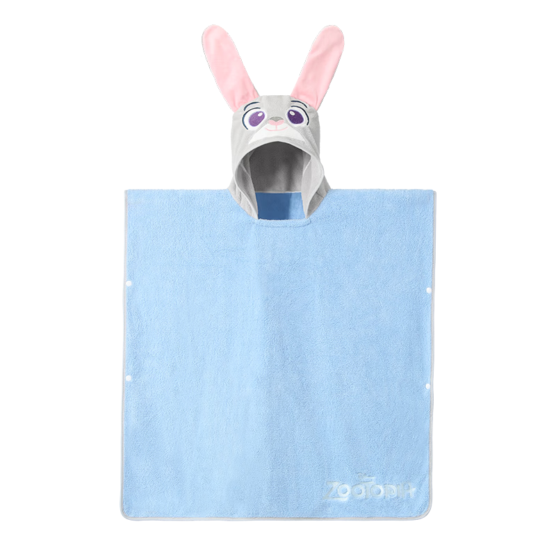 Disney Kids Absorbent Swimming Towel Bathrobe Children's Cape Beach Towel D96102S Blue Judy